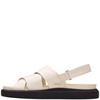 CLARKS WOMENS STRAP SANDAL - CREAM LEATHER